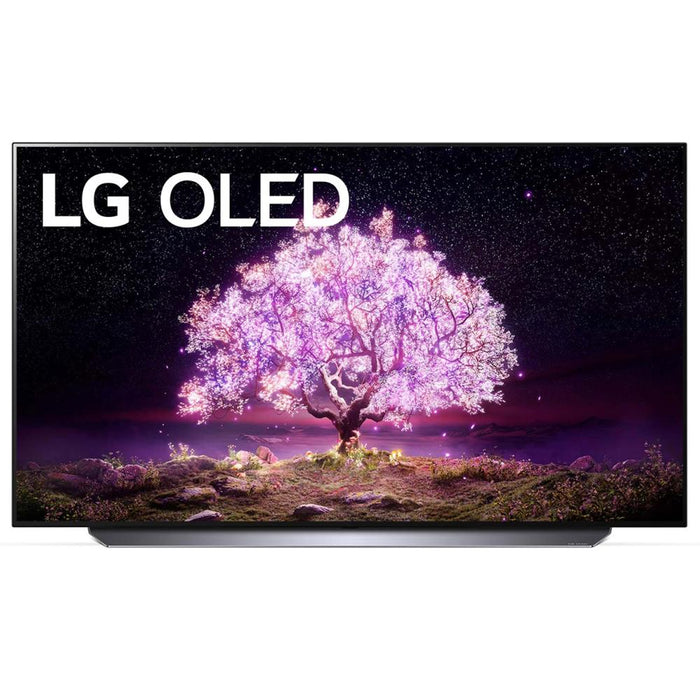 LG OLED55C1PUB 55 Inch 4K Smart OLED TV w/ AI ThinQ 2021 + Premium Warranty Bundle