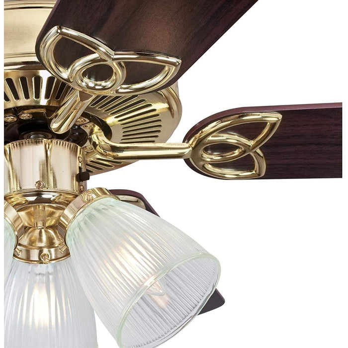 Westinghouse Vintage 52-Inch Indoor Ceiling Fan with Dimmable LED Light Fixture - 7233800
