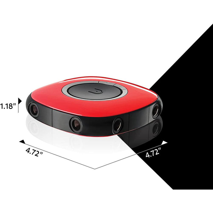 Vuze VR Camera with 4K Video & 3D 360 Virtual Reality Recording - Red VUZE-1-RED