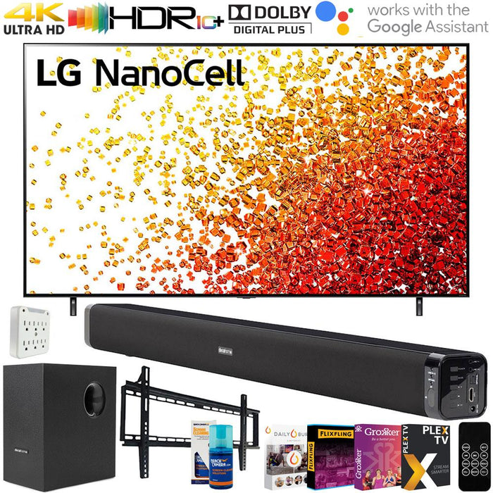 LG 43 Inch 4K Nanocell TV 2021 Model with Deco Soundbar Bundle