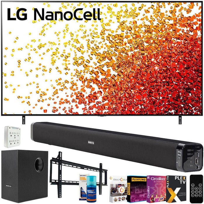 LG 43 Inch 4K Nanocell TV 2021 Model with Deco Soundbar Bundle