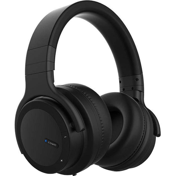 Cowin E7 Ace Active Noise Cancelling Wireless Headphones, Black + Hard Case For E7
