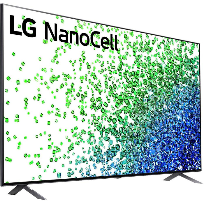 LG 75NANO80UPA 75 Inch 4K Nanocell TV 2021 + Premium Warranty Bundle