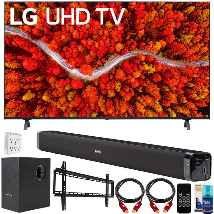 LG 55UP8000PUA 55" 4K UHD Smart webOS TV 2021 with Deco Gear Home Theater Bundle