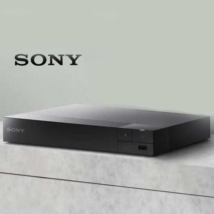 Sony Streaming Blu-Ray Disc Player with WiFi - BDP-BX370 + HDMI Cable +Cleaning Cloth