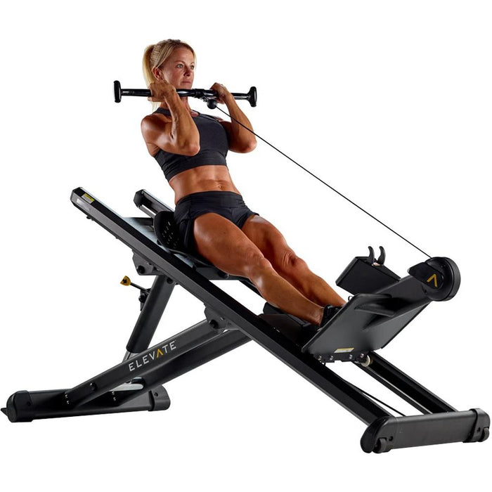Total Gym ELEVATE Row ADJ Exercise Equipment + Fitness Bundle