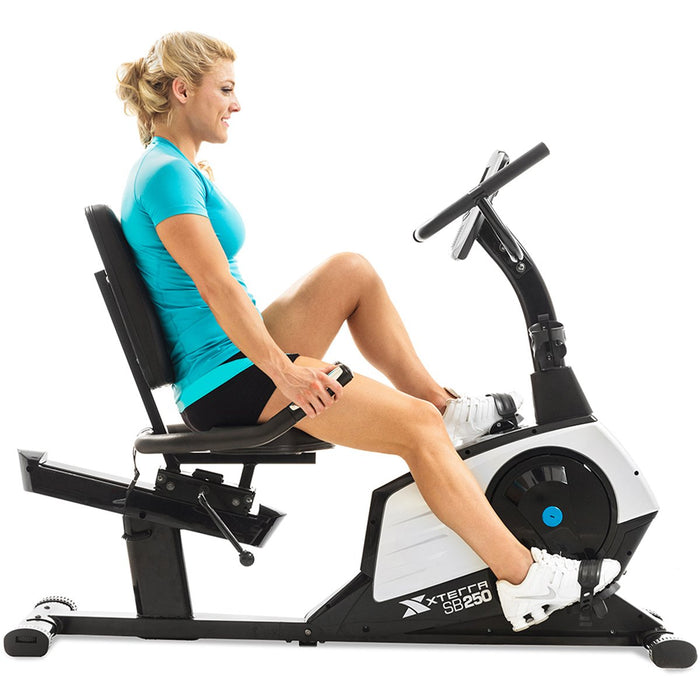XTERRA Fitness SB250 Recumbent Exercise Bike with 5.5" LCD Display - 125316