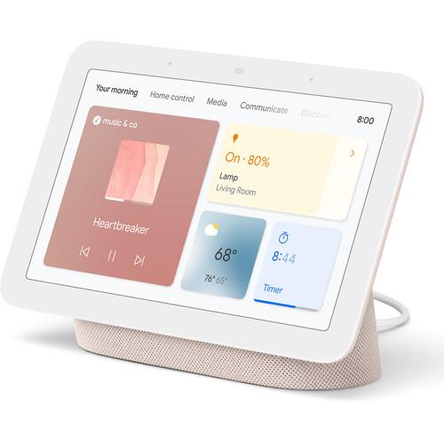 Google Nest Hub Display w/ Google Assistant, Sand 2nd Gen +Learning Thermostat Stainless