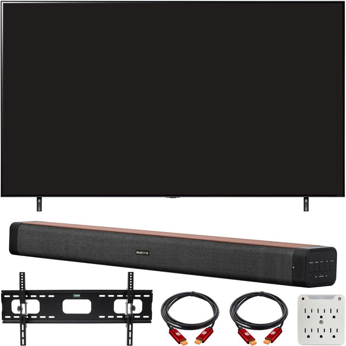 LG 43 Inch 4K Nanocell TV 2021 Model with Deco Home 60W Soundbar Bundle