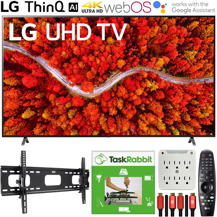 LG 86 Inch AI ThinQ 4K UHD Smart TV 2021 +TaskRabbit Installation Bundle