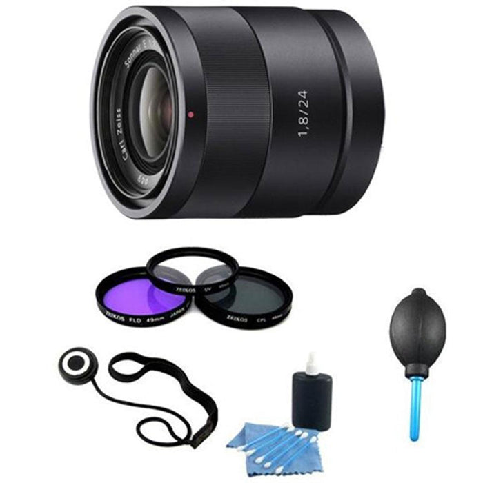 Sony SEL24F18Z Carl Zeiss 24mm f/1.8 E-Mount Lens Essentials Kit w/ Filter Kit & More