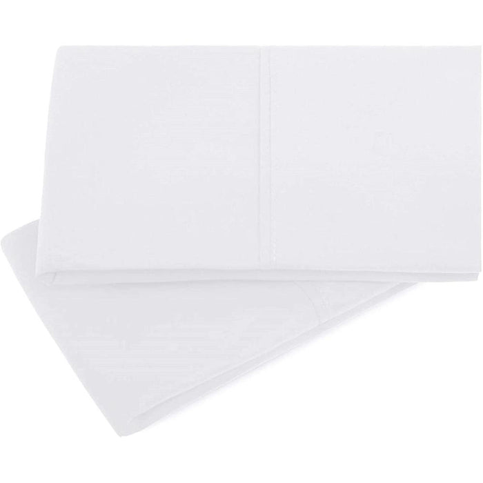 Malouf Brushed Microfiber King White Sheet Set w/ Malouf Pillowcase Set of 2