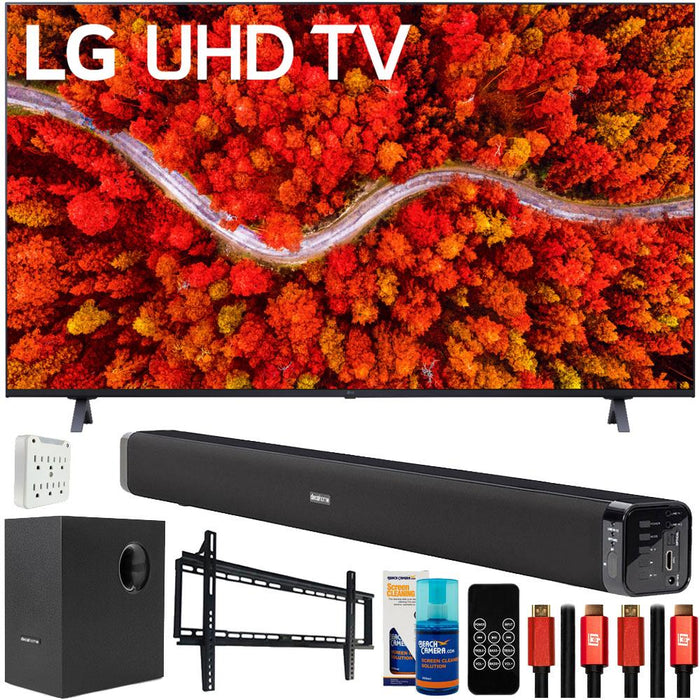 LG 43UP8000PUA 43" 4K UHD Smart webOS TV 2021 with Deco Gear Home Theater Bundle