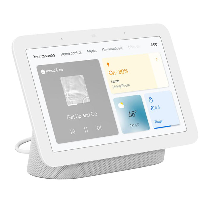 Google Nest Hub Display with Assistant, Chalk (2nd Gen) + Audio Smart Speaker