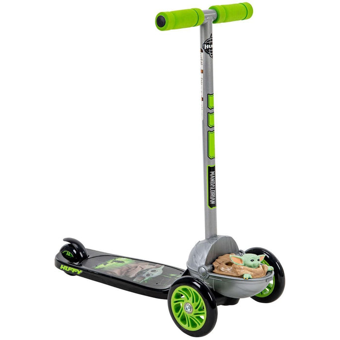 Huffy Star Wars Grogu  3-Wheel Tilt N' Turn Preschool Scooter - 28701