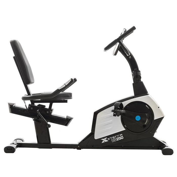 XTERRA Fitness SB250 Recumbent Exercise Bike with 5.5" LCD Display 125316 + Fitness Bundle