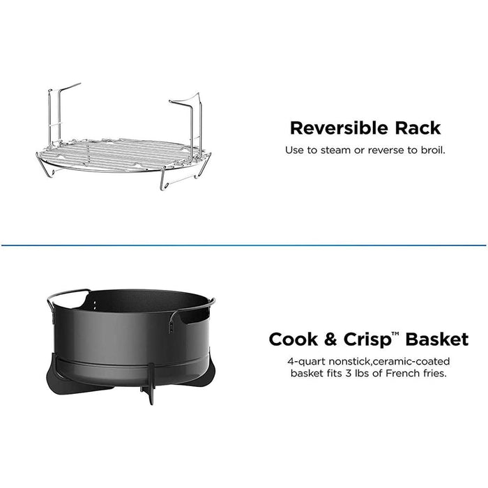 Ninja Foodi 9-in-1 Multi-Cooker Pressure Cooker and Air Fryer 6.5 Qt (Refurbished)