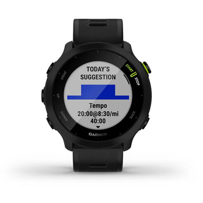 Garmin Forerunner 55 GPS Running Watch (Black) with 2-Pack Screen Protector Bundle