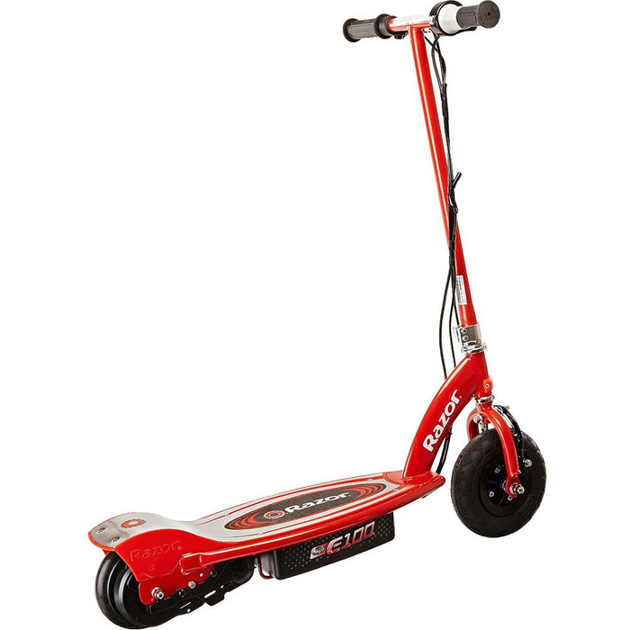 Razor 13111260 E100 Electric Scooter - Red w/ Veglo Wearable Rear Light System