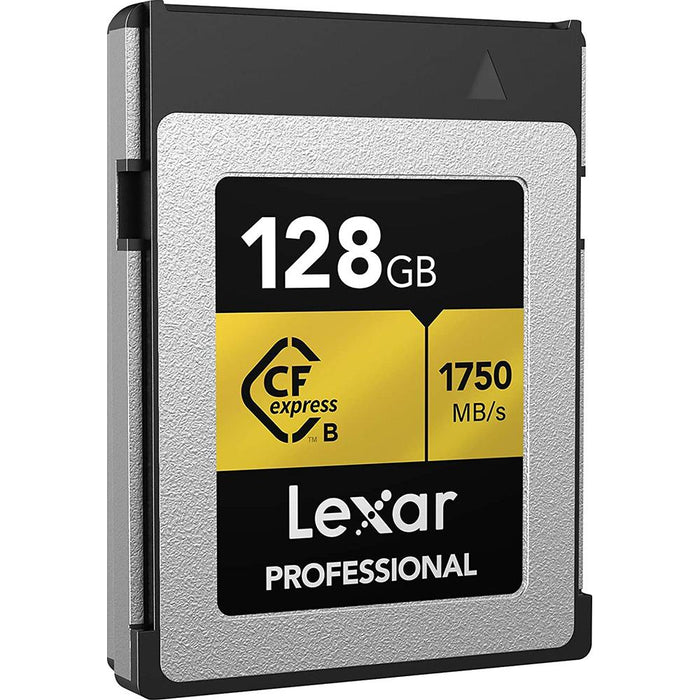 Lexar 128GB Professional CFexpress (CFX) Type B Memory Card + Lexar 2x2 Card Reader