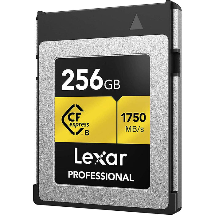 Lexar 256GB Professional CFexpress (CFX) Type B Memory Card + Lexar 2x2 Card Reader