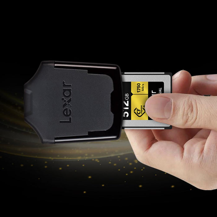 Lexar 256GB Professional CFexpress (CFX) Type B Memory Card + Lexar 2x2 Card Reader