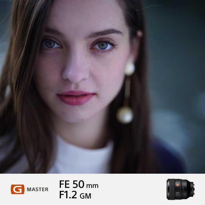 Sony FE 50mm F1.2 GM Full Frame Aperture G Master Lens for E-Mount + 64GB Card