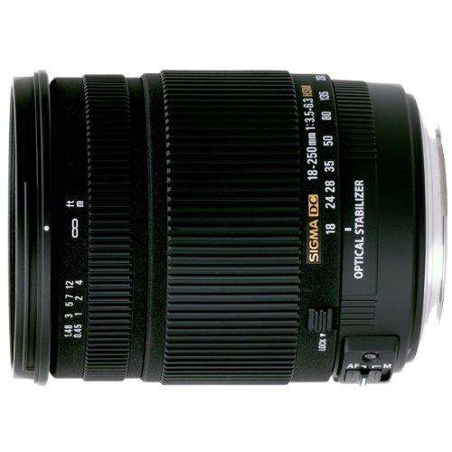 Sigma 18-250mm F3.5-6.3 DC OS HSM IF Lens for Nikon with Optical Stabilizer