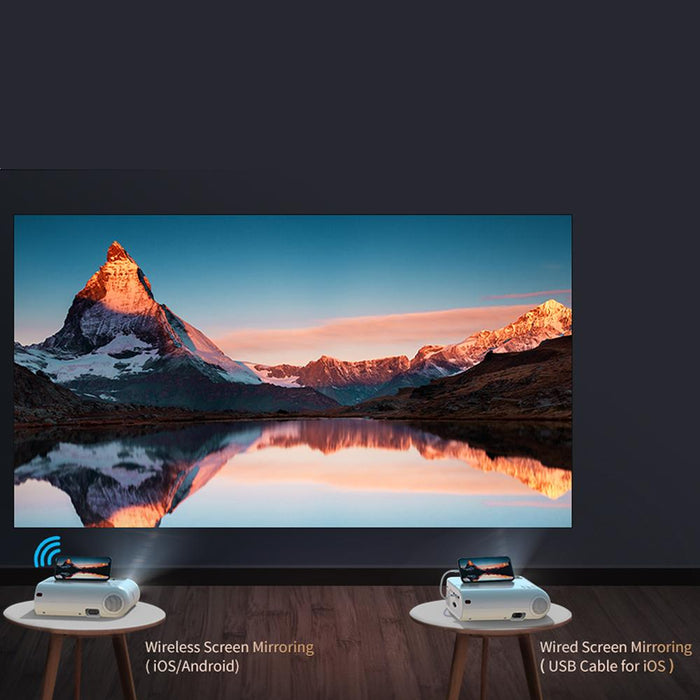 Yaber V2 Full HD 1080p WiFi Mini Projector with 200" Display