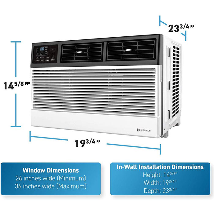 Friedrich CCW06B10B Chill Premier 6,000 BTU 115V Smart Wi-Fi Room Air Conditioner