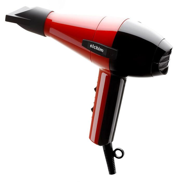 Elchim Classic Hair Dryer Red & Black with 1 Year Extended Warranty