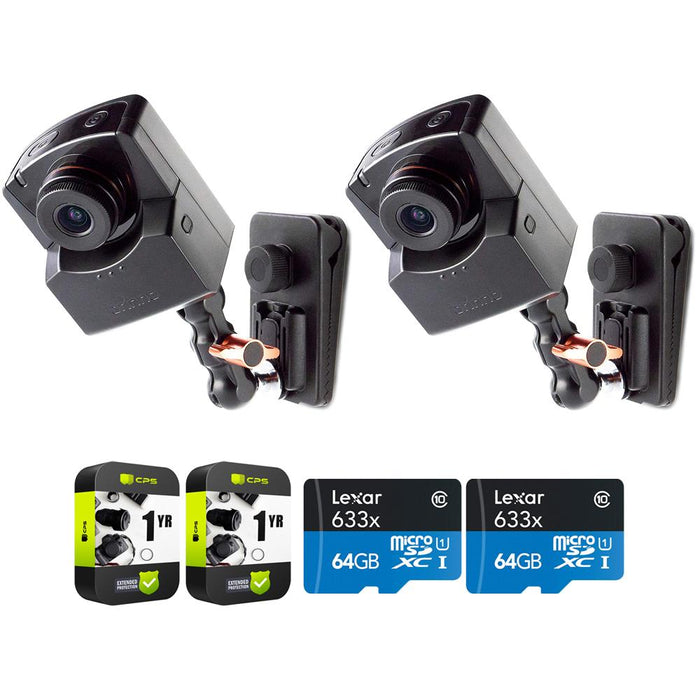 Brinno BBT2000 Timelapse Camera with Mount Kit Pack of 2 w/ Warranty +2x 64GB Card