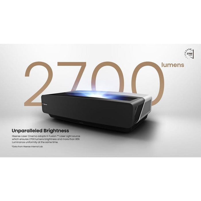 Hisense 100L5F 4K UHD HDR Ultra-Short Throw LASER TV Projector - Open Box