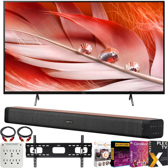 Sony XR75X90J 75" X90J 4K UHD Full Array LED Smart TV 2021 +Deco Soundbar Bundle