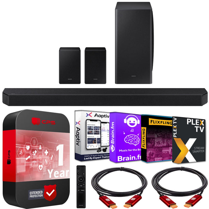 Samsung HW-Q950A Dolby Atmos Soundbar + Rear Speakers 11.1.4ch Wireless Surround Kit