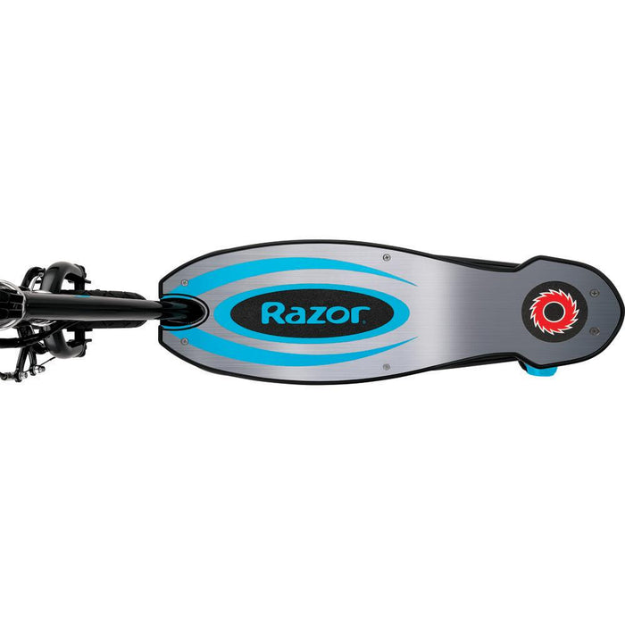 Razor Power Core E100 Electric Scooter with Aluminum Deck - Blue + Warranty Bundle
