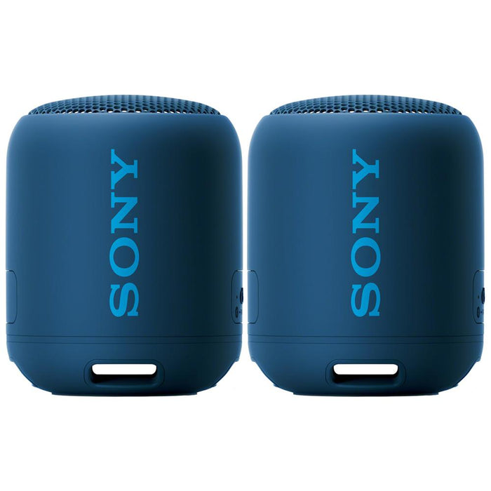 Sony Extra Bass Portable Wireless Bluetooth Speaker Blue 2 Pack