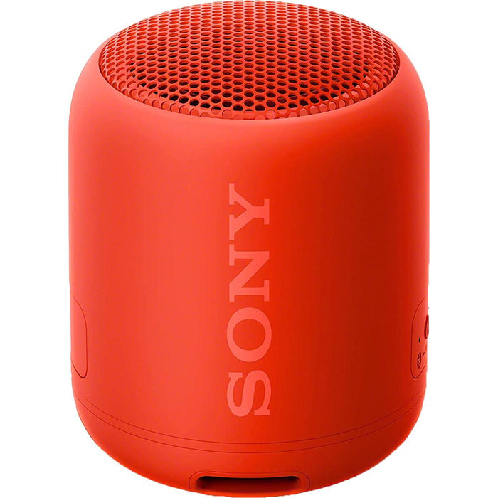 Sony Extra Bass Portable Wireless Bluetooth Speaker Red 2 Pack