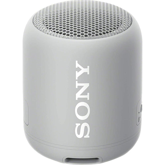 Sony XB12 Extra Bass Portable Wireless Bluetooth Speaker, Gray w/ Warranty Bundle