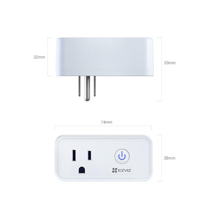 EZVIZ Smart Plug with Energy Statistics, Wi-Fi, Voice Control with Alexa 3 Pack