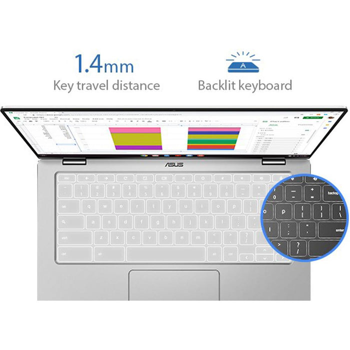 Asus Chromebook Flip C434TA-DSM4T 14" FHD Intel m3-8100Y 4GB/64GB Touch Laptop