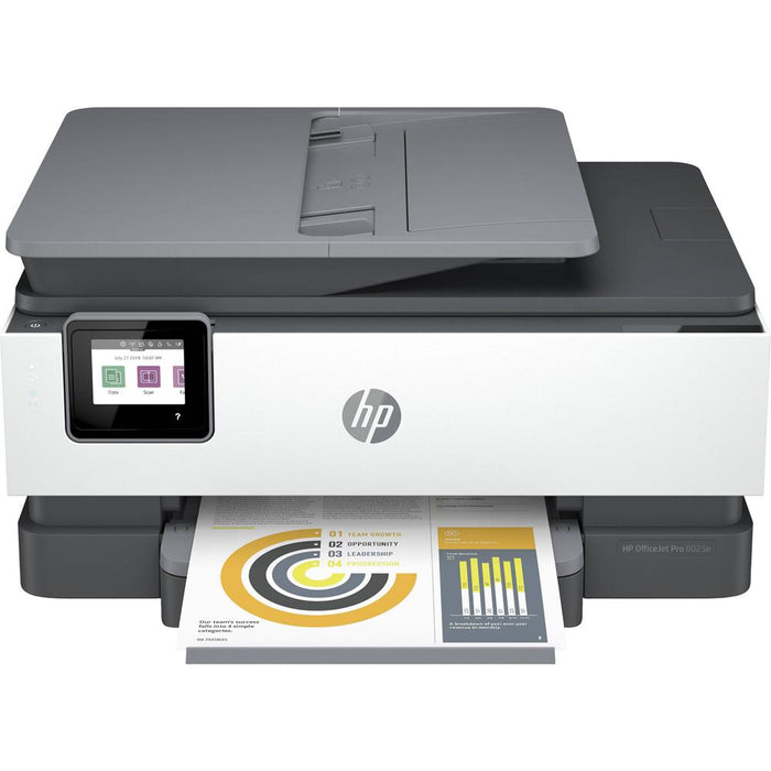 Hewlett Packard OfficeJet Pro 8025e All-in-One Wireless Printer for Home Office Bundle -Renewed