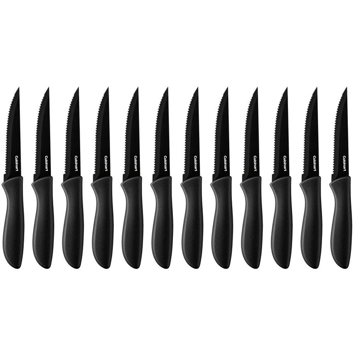 Cuisinart Black Metallic Knives, Set of 12