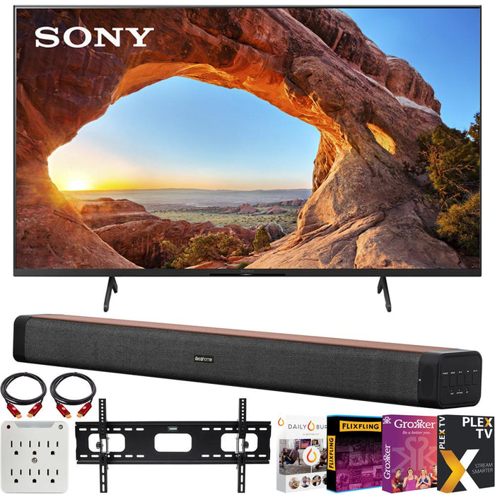 Sony KD55X85J 55" X85J 4K Ultra HD LED Smart TV (2021) +Deco Soundbar Bundle