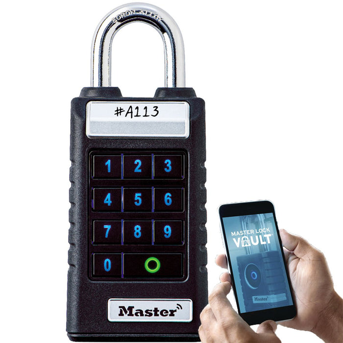 Master Lock ProSeries Bluetooth 1-3/8" Shackle-Length Smart Padlock - 6400ENT