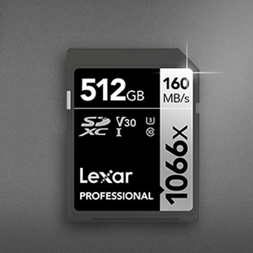 Lexar Lexar 512GB Professional 1066x UHS-I SDXC Memory Card, Silver Series