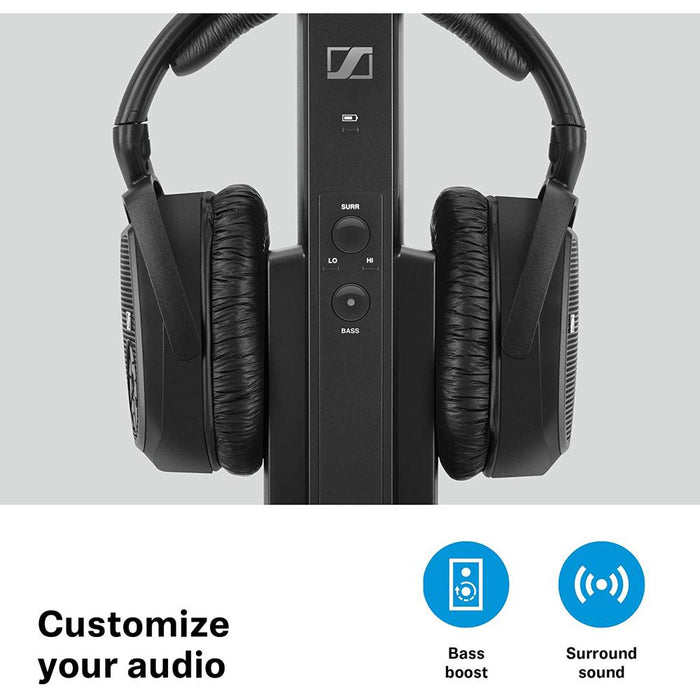 Sennheiser RS 175 Digital Wireless Headphone System - Black (508676) - Open Box