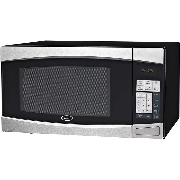 Oster 1.4 CF Countertop Microwave 1100 Watts 10 Power Levels