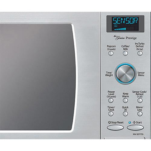 Panasonic 1.6 cu ft Cyclonic wave Stainless Front & Silver Body Dial Control