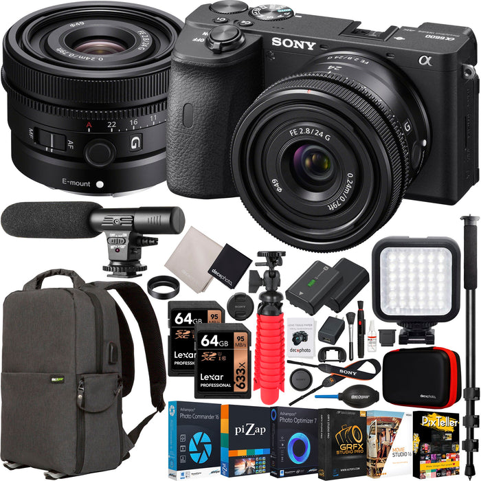 Sony Alpha 6600 - APS-C Interchangeable Lens Camera 24.2MP, 11FPS, 4K/30p